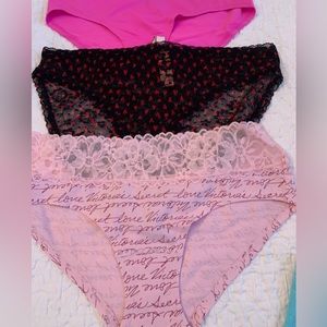 5 Victorias Secret panties NWT